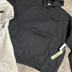 Essentials Charcoal Hoodie for Men
